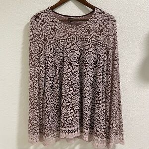 Hannah romantic whimsical cottagecore Elegant Lace Women’s Top